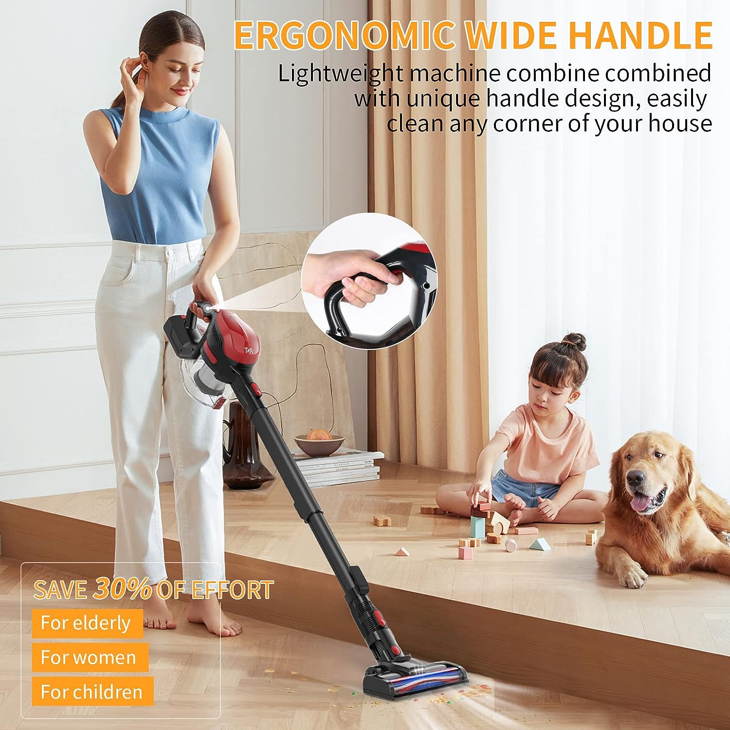 TMA T121 Lightweight Stick Cordless Vacuum Cleaner